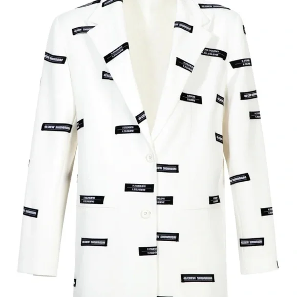 40 Crew White Lead Blazer Jacket - Picture 4 of 15